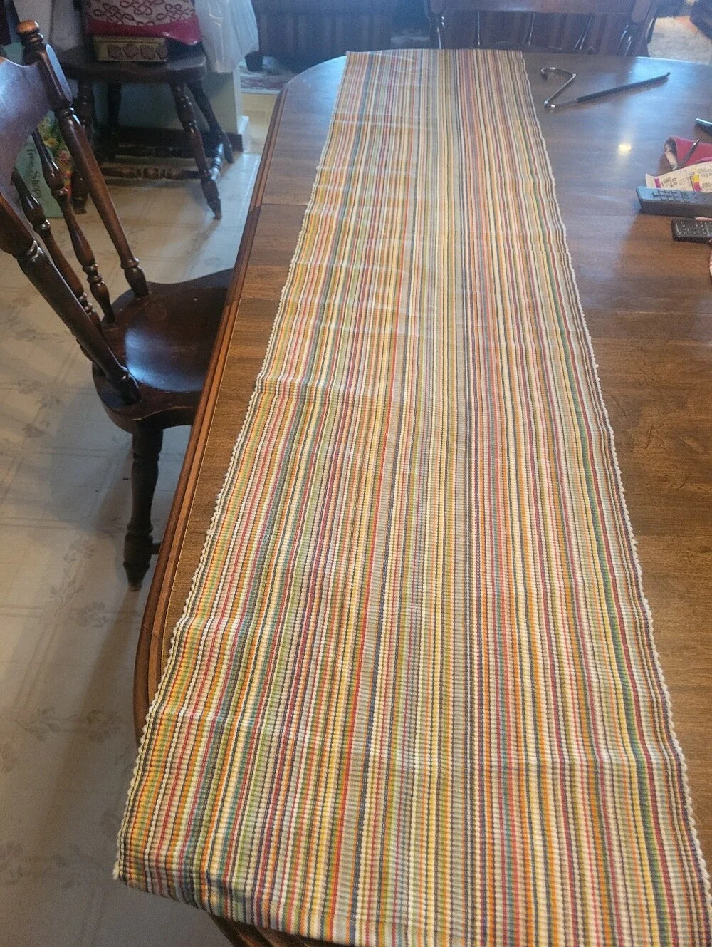 Striped Multicolor Table Runner - Home Dining